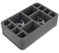 Feldherr Plateau en Mousse Compatible avec royaumes Hauts Elfes - 12 Compartiments - Stockez et transportez jusqu'à 12 modèles royaumes Hauts Elfes - HS075A041