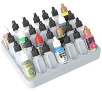 Feldherr Porte-Peinture pour 4l Really Useful Box - Insert pour 28 flacons (Ø 25 mm) - Compatible Vallejo, Army Painter - transportable, Couleur:Grey