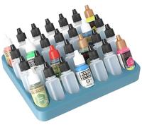 Feldherr Porte-Peinture pour 4l Really Useful Box - Insert pour 28 flacons (Ø 25 mm) - Compatible Vallejo, Army Painter - transportable, Couleur:Blueberry 100% Recycling