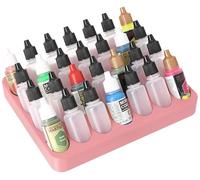 Feldherr Porte-Peinture pour 4l Really Useful Box - Insert pour 28 flacons (Ø 25 mm) - Compatible Vallejo, Army Painter - transportable, Couleur:Rosé 100% Recycling