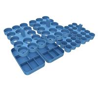 Feldherr Supports de Peinture Plateaux à jetons pour 4l Really Useful Boxes - 56 Pots de Peinture Citadel (12 ML / 18 ML / 24 ML) + matériel de Jeu, Couleur:Sky Blue, Really Useful Boxes:Without Box
