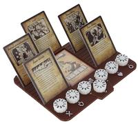 Feldherr Tableau de Bord avec pions compatibles avec HeroQuest (2021) - Aide de Jeu pour Le tri des Cartes et Une Meilleure Gestion des Personnages sur Table., Couleur:Brown White