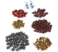 Feldherr Upgrade Set Compatible avec Anno 1800 + Expansion - Lot de jetons 3D pour l'or, Le Commerce, l'exploration, Les Troubles, Les Brevets - Jetons de Jeu de société Robustes et détaillés