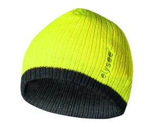 Feldtmann Bonnet tricoté Marisu universel jaune/gris 100 % polyacrylique FELDTMANN Quantité:1