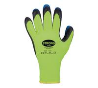 Feldtmann Gants Forster T. 10 néon-jaune/bleu PES avec Latex EN 388, EN 511 cat. II Quantité:12