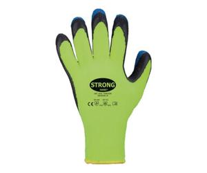 Feldtmann Forster Gants Gr.10 néon-jaune/bleu PES avec latex EN 388, EN 511 Cat.II Quantité:12
