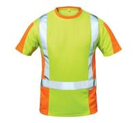 Feldtmann T-shirt de signalisation Utrecht taille S jaune/orange 75 % PES / 25 % CO FELDTM Quantité:1