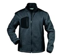 Feldtmann Veste en polaire tricotée Innsbruck taille M gris foncé/noir 100 % PES Quantité:1