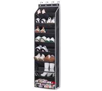 Felenny Étagère à chaussures suspendue à 8 rangées - Organiseur de chaussures suspendu au-dessus de la porte pour chaussures - Étagère à chaussures pour 20 paires de chaussures - Armoire à chaussures