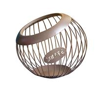 Felenny Support de dosettes de café de grande capacité - Organiseur de dosettes de café pour comptoir, bar, panier de dosettes de café pour comptoir de café, rangement de capsules de café en métal