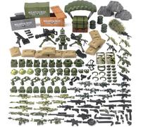 Feleph Kit d'armes militaires pour figurines de soldats - Jouet de modèle camouflage WW2 SWAT - Tenues tactiques - Accessoires