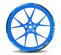 Felgenrand Aufkleber Plateau de jante bleu blanc compatible avec Yamaha MT-125 X710164VA