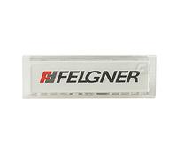 FELGNER Porte-nom pour boîtes aux lettres JU | Dimensions extérieures 67 x 22 mm | Dimensions de l'étiquette 61 x 18 mm | Champ de vision en plexiglas | Avec insert pour inscription | Identique au