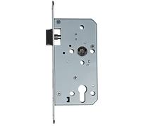 FELGNER Serrure encastrée Fonction panique D avec verrou | pour portes de secours portes coupe-feu portes coupe-fumée | Pour les charges les plus élevées | avec contreplaque | Entraxe 55mm