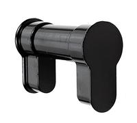 FELGNER Universal Blindzylinder 50-76 mm | Cylindre double profilé aveugle | Protection contre la poussière pour le trou de serrure | Réglable individuellement | Noir