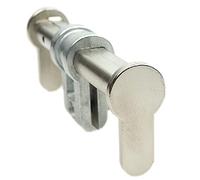 FELGNER Universal Blindzylinder 80-154 mm | Cylindre double profilé aveugle | Protection contre la poussière pour le trou de serrure | Réglable individuellement | Couleur argentée