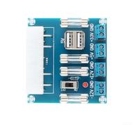 Felicafie Carte adaptateur d'alimentation ATX avec connecteur 24 broches et port USB, module de sortie à 4 groupes, pour extraction d'alimentation d'ordinateur de bureau, contrôle du commutateur (sans