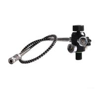 Felicafie Cylindre de plongée 18 mm, avec tube Bourdon de 61 cm, double jauge 6000 PSI pour plongée sous-marine