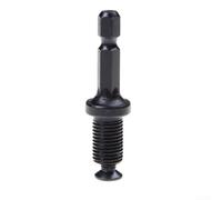 Felicafie Ensemble d'adaptateurs de mandrin à tige hexagonale, filetage mâle de 6,35 mm à 9,5 mm et 1,27 cm, fonction de verrouillage brevetée pour outils électriques, empêche le desserrage, acier