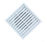 Felicafie Housse de ventilation en ABS avec grille d'aération pour écran en métal, grille d'aération murale pour cuisine, salle de bain, bureau, échappement, anti-insectes, 10,2 cm, 12,7 cm, 15,2 cm