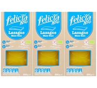 Felicia Lasagnes à Base de Riz et Maïs Bio 250 g - Lot de 3