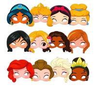 Feliciay Lot de 12 masques de fête en feutre pour enfants, cadeaux d'anniversaire d'enfants, cadeaux de fête pour garçons et filles, demi-masque pour accessoires de fête et costumes de carnaval (B)