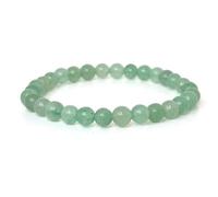 Felicidade Bracelet en Aventurine Verte Pierre Naturelle Perles de taille 6mm Pierres fines et Précieuses Bracelet Femme Bijoux Minéraux Cadeau Bien-être Cadeau Anniversaire Femme et Homme