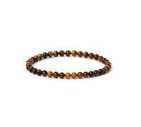 Felicidade Bracelet en Œil de Tigre Naturel - Perles 4 mm - Pierre de Protection & Confiance - Bijou Unisexe Énergétique - Cadeau Lithothérapie Femme & Homme - Élégance Naturelle & Bien-Être