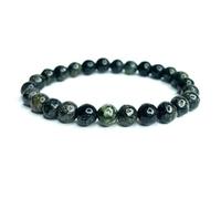 Felicidade Bracelet en Jaspe Kambaba Naturel - Perles 8 mm - Bijou Énergétique Mixte Femme & Homme - Protection, Ancrage & Sérénité - Lithothérapie - Idée Cadeau Original Anniversaire ou Noël