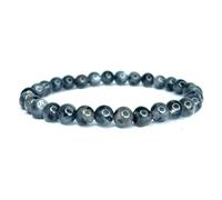 Felicidade Bracelet en Labradorite Foncée - Pierre Naturelle 6MM pour Femme & Homme - Protection, Énergie & Bien-Être - Bijou Énergétique en Lithothérapie, Méditation & Cadeau