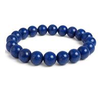 Felicidade Bracelet en Lapis Lazuli Naturel - Perles Authentiques 8MM - Bijou Élégant & Symbolique - Harmonie, Sagesse & Énergie Positive - Bracelet Unisexe Femme & Homme - Idée Cadeau Lithothérapie