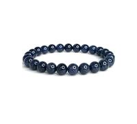 Felicidade Bracelet en Pierre de Nuit - Perles Authentiques 8MM - Bijou Mystique & Brillant - Élégance & Énergie Positive - Bracelet Femme & Homme - Idée Cadeau Anniversaire Unique & Symbolique