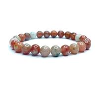 Felicidade Bracelet en Pierre de Soleil Naturelle - Perles 8MM pour Femme - Élégance, Lumière & Bien-Être au Quotidien - Bijou Énergétique Authentique en Lithothérapie - Idée Cadeau Unique