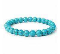 Felicidade Bracelet en Turquoise - Pierres Naturelles 8MM - Bijou Authentique & Élégant - Protection, Sérénité & Harmonie - Bracelet Unisexe pour Femme & Homme - Idée Cadeau Unique & Symbolique