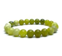 Felicidade Bracelet Olivine en pierres naturelles - Pierre de Protection et Énergie Positive - Bijou Unisexe, Équilibrant et Apaisant, Idéal pour Bien-être et Cadeau