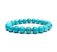 Felicidade Bracelet turquoise en Pierre Naturelle pour Femme et homme - Perles 8MM - Élégance et Bien-Être au Quotidien - Lithothérapie