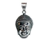 Felicidade Pendentif Bouddha en Acier Inoxydable - Symbole Spirituel de Sérénité, Paix & Sagesse - Bijou Zen & Méditation - Accessoire Élégant pour Homme & Femme - Idée Cadeau Spirituelle Unique