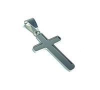 Felicidade Pendentif Croix Christique en Acier Inoxydable - Symbole Spirituel de Foi & Protection - Bijou Authentique & Élégant - Accessoire Unisexe Durable pour Femme & Homme - Idée Cadeau Unique