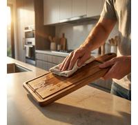 SABATIER TROMPETTE - FELICIE - Planche à découper rectangulaire 37.5 x 17 x 1.5 cm avec poignées et rigole