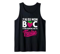 Félicitation Bachelier et Bachelière BAC Fraise Baccalauréat Débardeur
