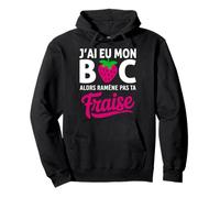 Félicitation Bachelier et Bachelière BAC Fraise Baccalauréat Sweat à Capuche