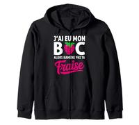 Félicitation Bachelier et Bachelière BAC Fraise Baccalauréat Sweat à Capuche