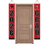 Félicitations Bannière De Diplômé | 180 x 30 Centimètres Toile De Avec Félicitations, Bannière Lumineuse 2026 Décoration De Graduation | Pour Intérieur Et Extérieur Maison Porte D'entrée Jardin