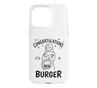 Félicitations, C'est Une Femme Amusante Qui Aime Les Hamburgers Coque pour iPhone 15 Pro Max