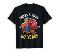Félicitations et bières à mes 60 ans de Thanksgiving ! Dinde T-Shirt