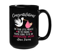 Félicitations, Vous Allez Devenir Un Mug Céramique Tasse À Thé Durable Tasse À Café Cadeaux Amusants Pour Bureau Collègue Anniversaire 330Ml