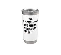 Félicitations ! We KNEW YOU could do it ! Funny Graduation Meme Gobelet isotherme en acier inoxydable double paroi