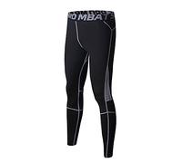 FELiCON Gym Cycle de Sports de Running pour Homme Pantalon Collant de Compression pour l'entraînement Vêtements à séchage Rapide Respirant Confortable Legging Fitness Pantalon Thermique(105-Gris,M)