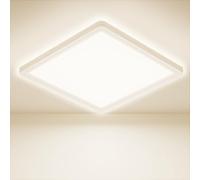 Feliigo Plafonnier LED, 18W 1600LM Carré Luminaire Plafonnier, 4000K Super Mince Lampe de Plafond, Étanche IP44 Ø22CM Lampe Plafond Moderne pour Salle de Bain, Chambre, Salon, Cuisine, Balcon