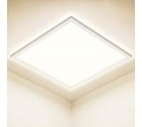 Feliigo Plafonnier LED, 24W 2800LM Carré Luminaire Plafonnier, 4000K Super Mince Lampe de Plafond, Étanche IP44 Ø30CM Lampe Plafond Moderne pour Salle de Bain, Chambre, Salon, Cuisine, Balcon
